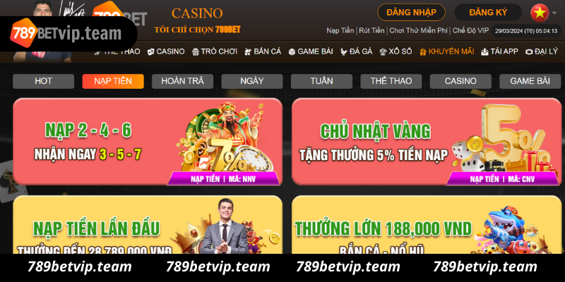 Lưu ngay những khuyến mại 789bet phổ biến nhất